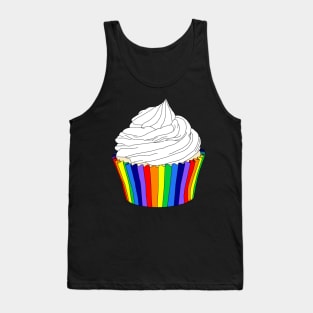 Rainbow Cupcake with Vanilla Icing Tank Top